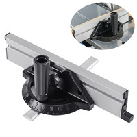 Miter Gauge And Aluminum Miter Fence Both Sides 60 Angle Adjustable Repetitive Cut Flip Stop And Tenon Gauge For Table Saw