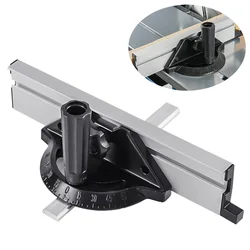 Miter Gauge And Aluminum Miter Fence Both Sides 60 Angle Adjustable Repetitive Cut Flip Stop And Tenon Gauge For Table Saw