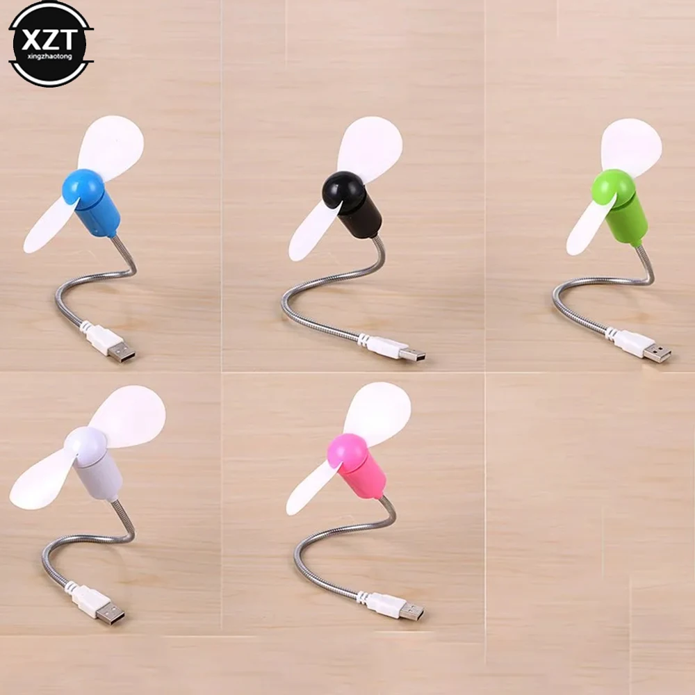 Mini Snake shape Fan Silent Soft Leaf Fan Computer Usb Fan Bendable Freely Mini Soft Leaf Snake Silent Fan