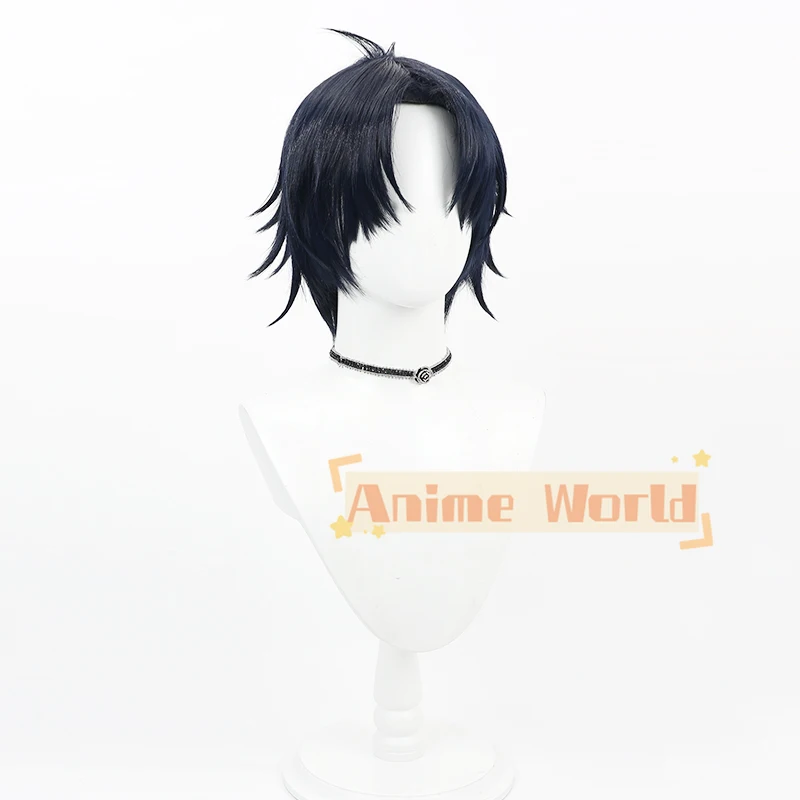 Anime Charlotte Jojiro Takajo Cosplay corto azul oscuro pelo sintético resistente al calor Halloween juego de rol fiesta