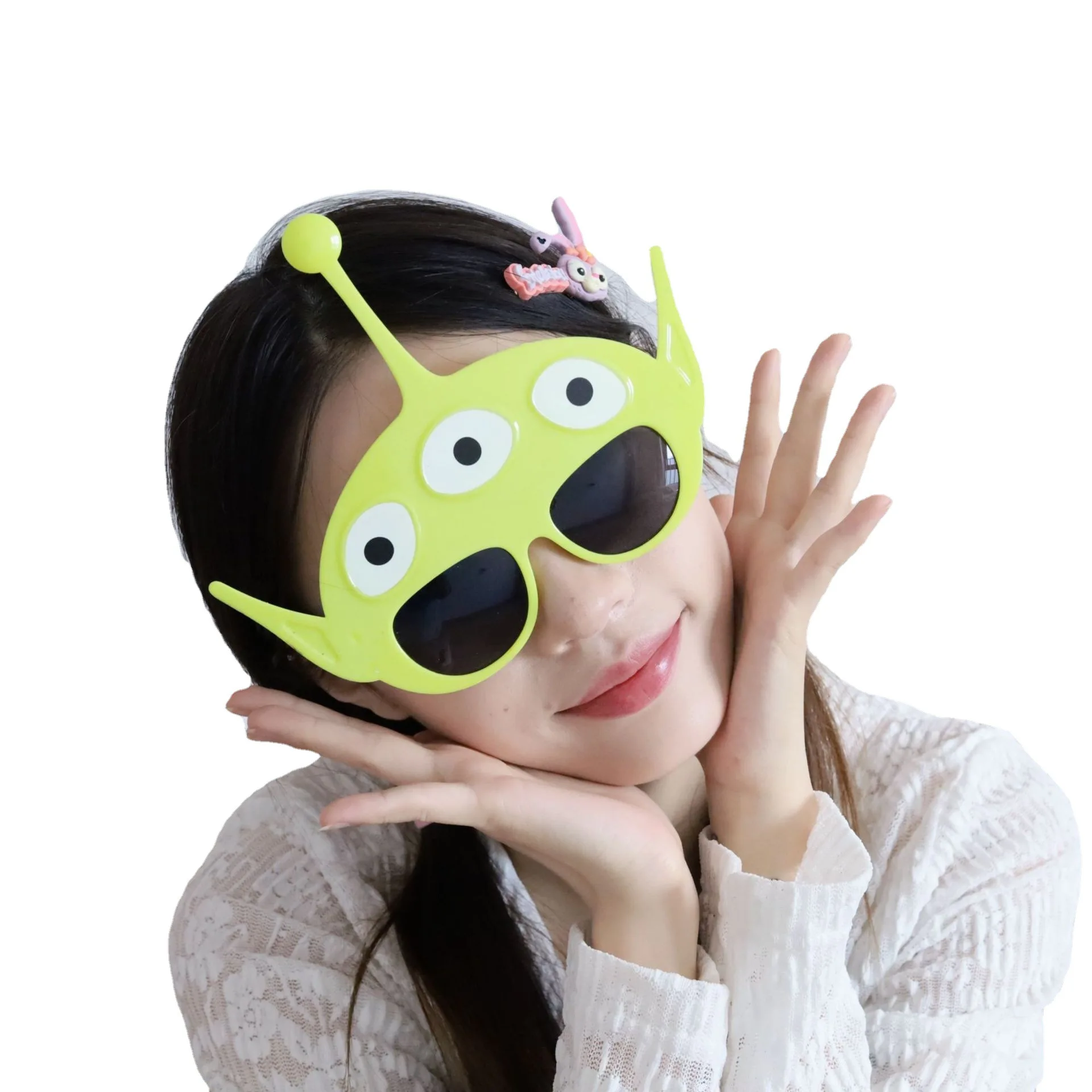 Disney Pixar Toy Story Alien Children Sunglasses Girl Kids Trendy Sunglasses Kawaii Cartoon 3D Glasses Funny Cosplay Gifts