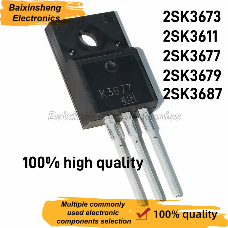 10PCS N-Channel Power MOSFET Transistor 2SK3611 2SK3673 2SK3677 2SK3679 2SK3687 For Switch Power Supply Inverter Repair Parts
