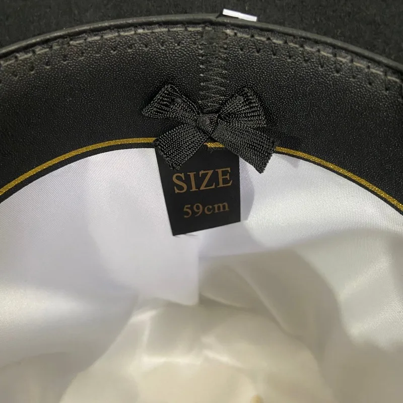 Черный шерстяной фетровый цилиндр, мужской формальный викторианский свадебный платье, шляпа в стиле стимпанк, британский стиль, волшебник, безумный шляпа, реквизит