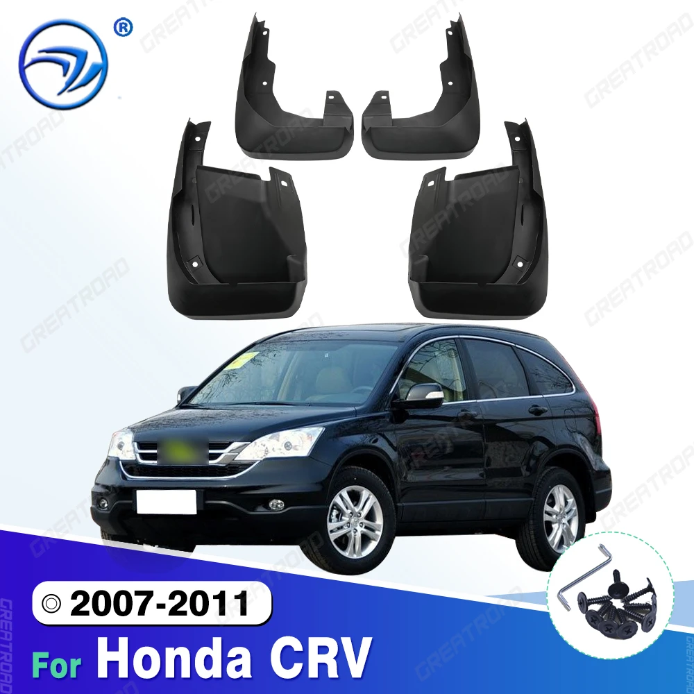 

4 шт. прочные брызговики из АБС-пластика для Honda CRV 2007-2011 2008 2009 2010, автомобильные брызговики, защита крыльев, простая установка, автоаксессуары