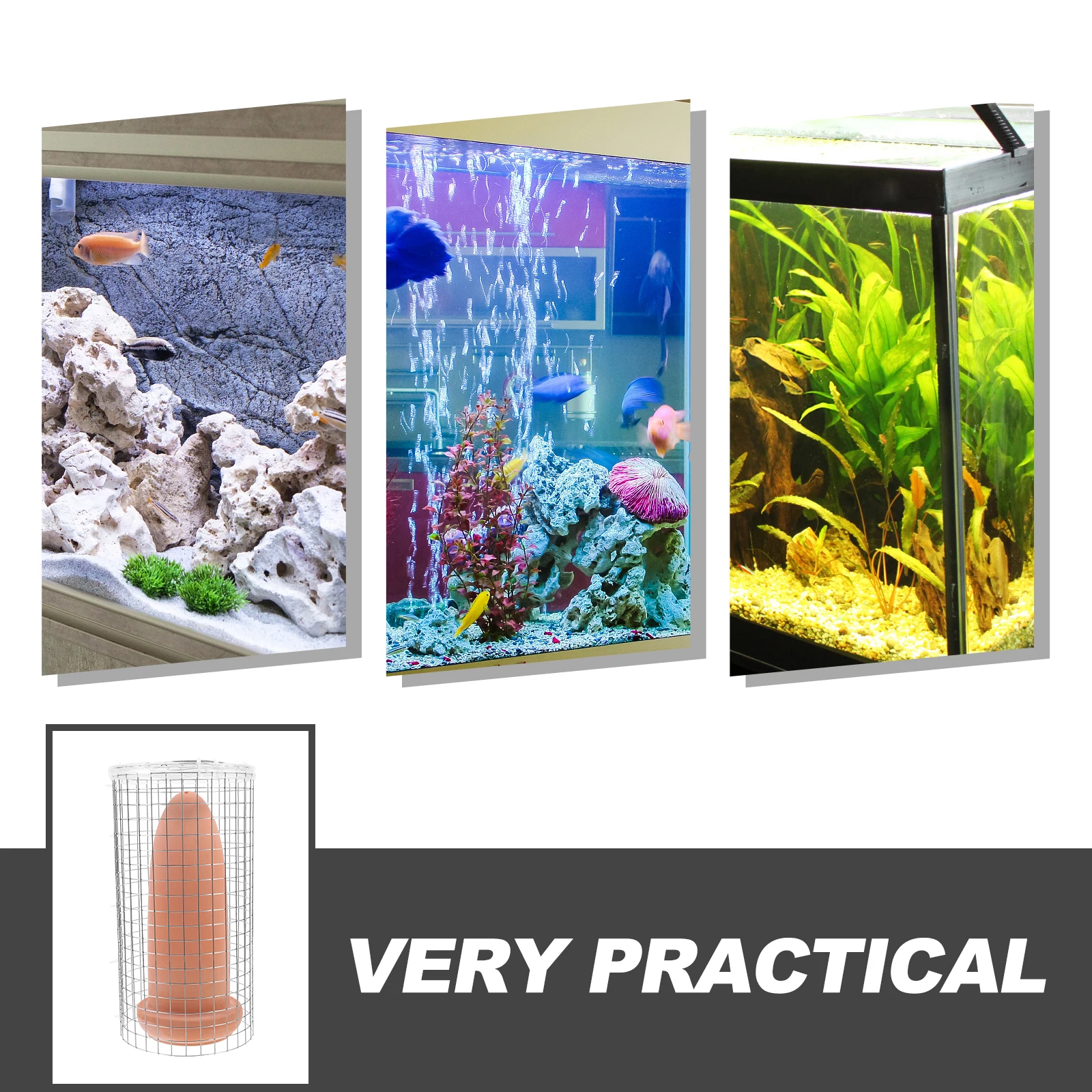 

1Set Fish Spawning Breed Cone Non-Toxic Pottery Clay Fish Breeding Bucket Aquarium Ornament Angelfish Spawning Cone