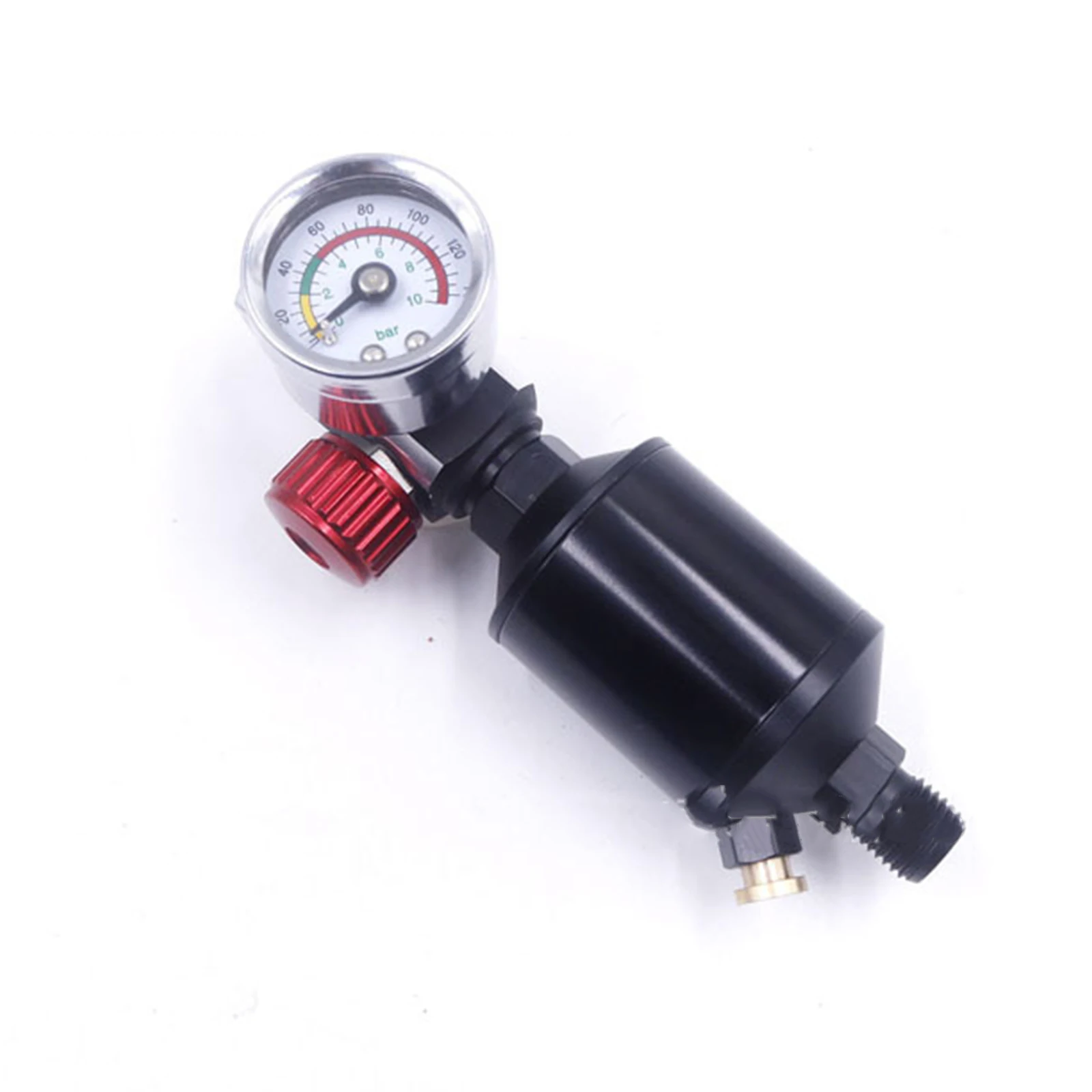 Regolatore d'aria con filtro dell'aria pistola a spruzzo regolatore d'aria manometro Spray d'aria strumenti di filtro per trappola d'acqua In linea regolatore per pistola a spruzzo di vernice