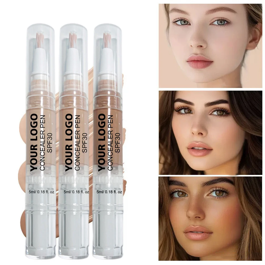 5ml Private Label Liquid Concealer Custom Logo SPF30 Concealer Pen Natural Moisturizing Long-lasting Face Makeup Vegan Wholesale
