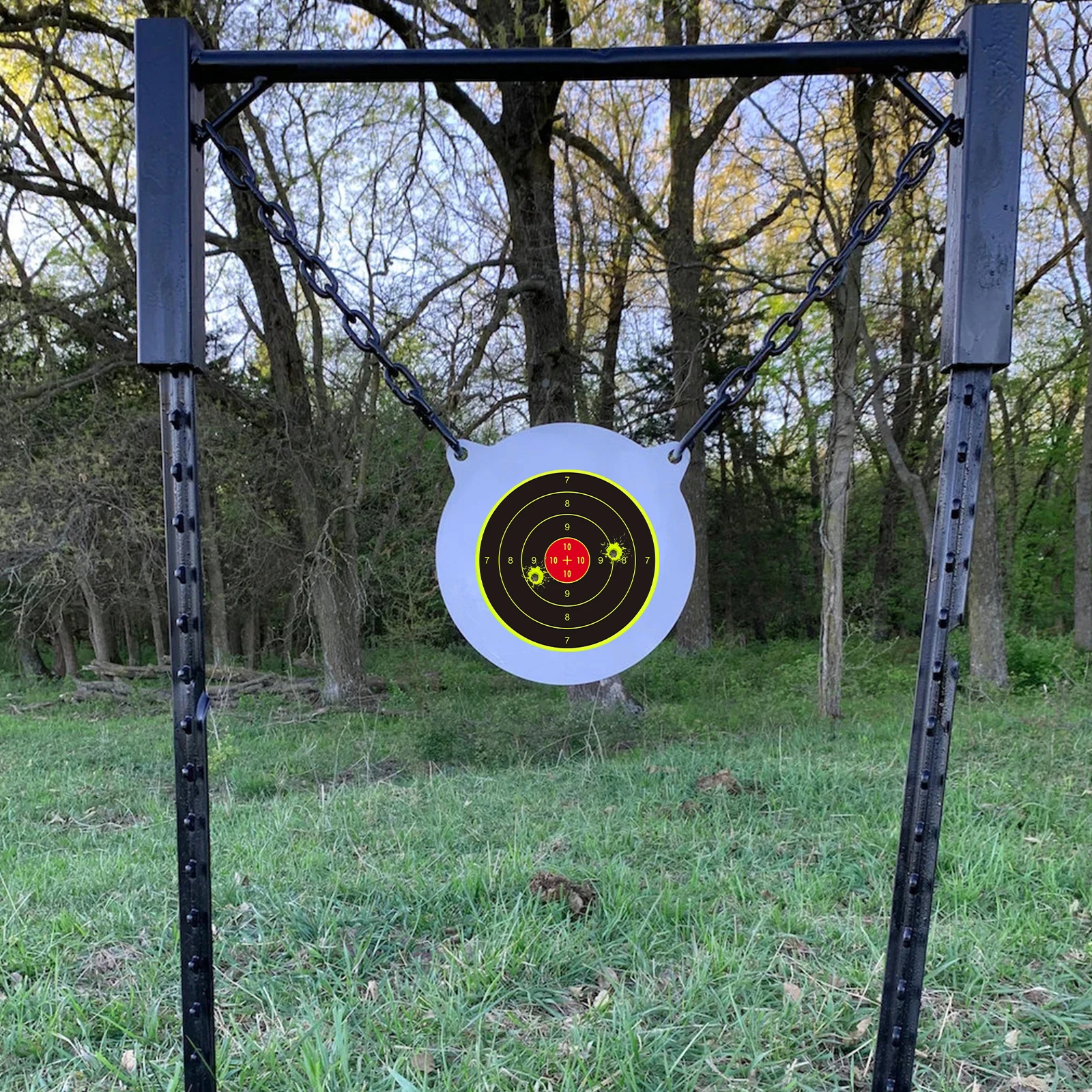 100Pcs 4inch Digital Ring Accurate Shooting Practice Splash Target Stickers Shooting Target Training Supplies Stickers Fluorescent Color Label (Can Be Used for Real Gun Practice and Air Gun Practice)