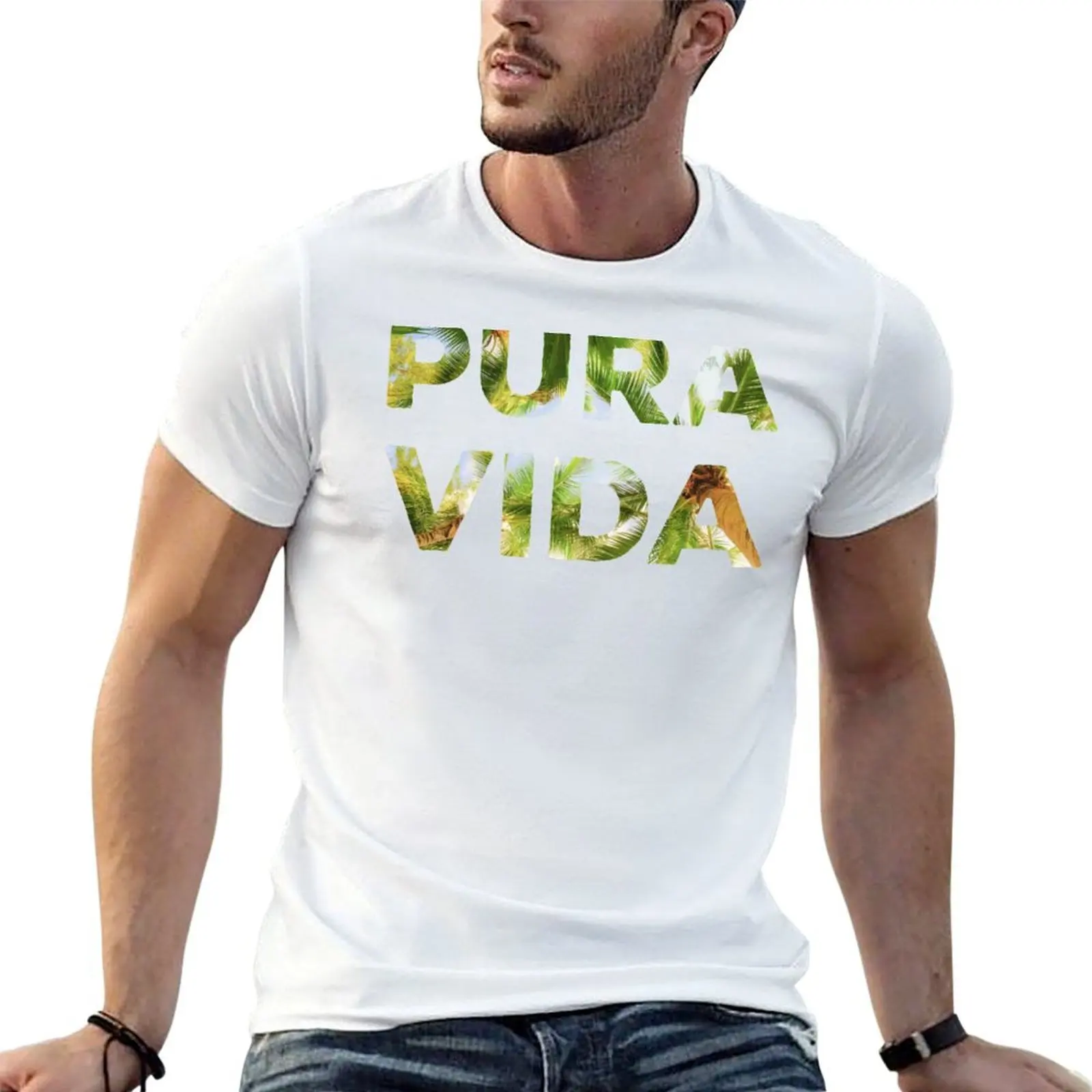 

Pura Vida Costa Rica Palm Trees T-Shirt t shirts for man graphic funny t shirt personalised T-Shirt