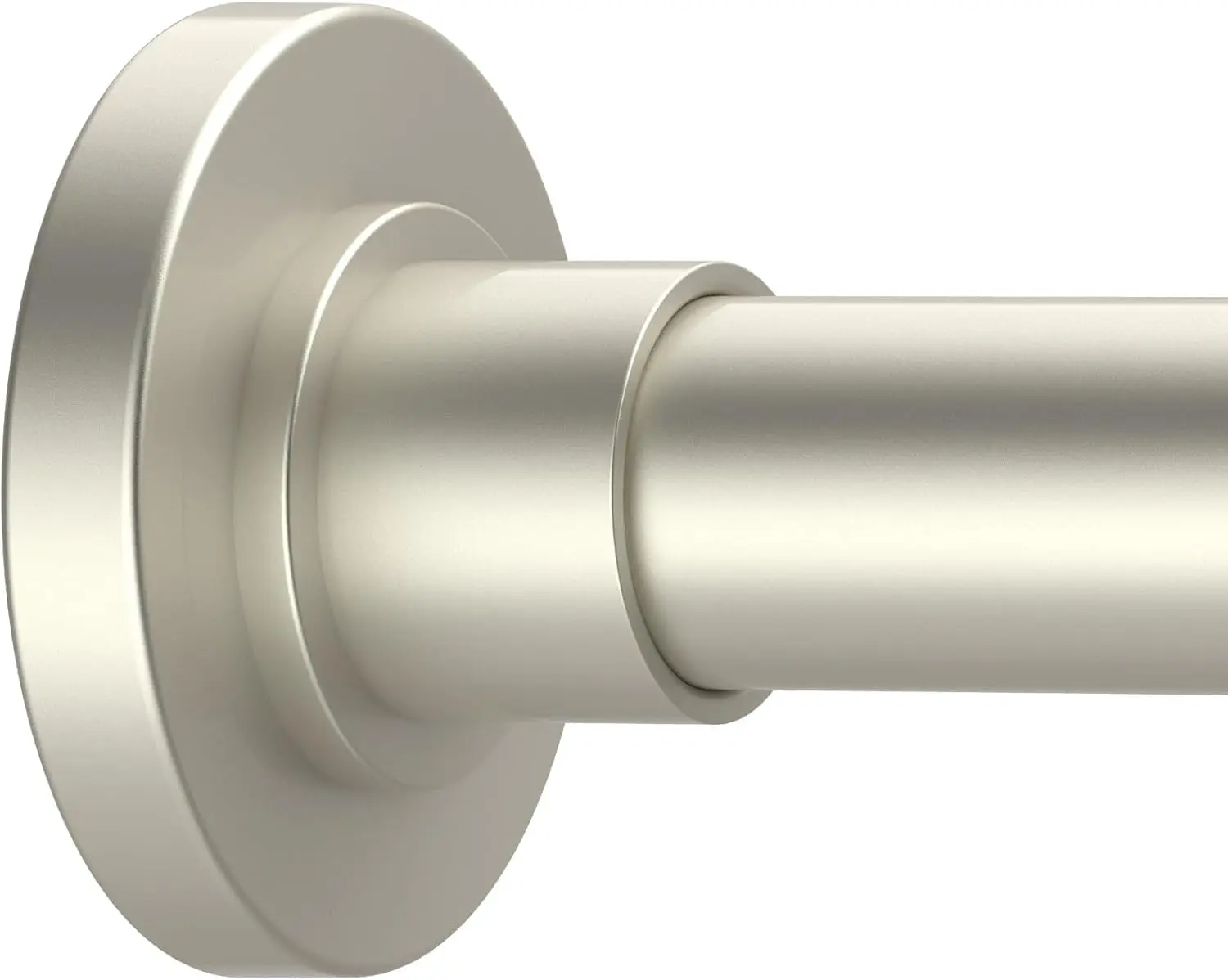 

Brushed Nickel Shower Curtain Rod 31-80 Inch Adjustable Tension Rod No Drilling Stainless Steel for Bathroom