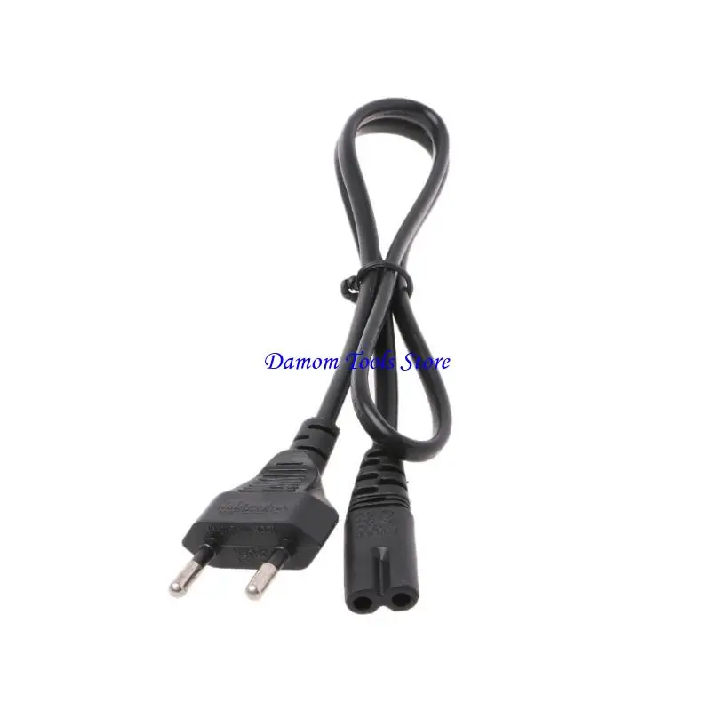 57BE 2-Prong Pin AC EU Power Supply Cable Wire Power Cord For Desktop Laptop