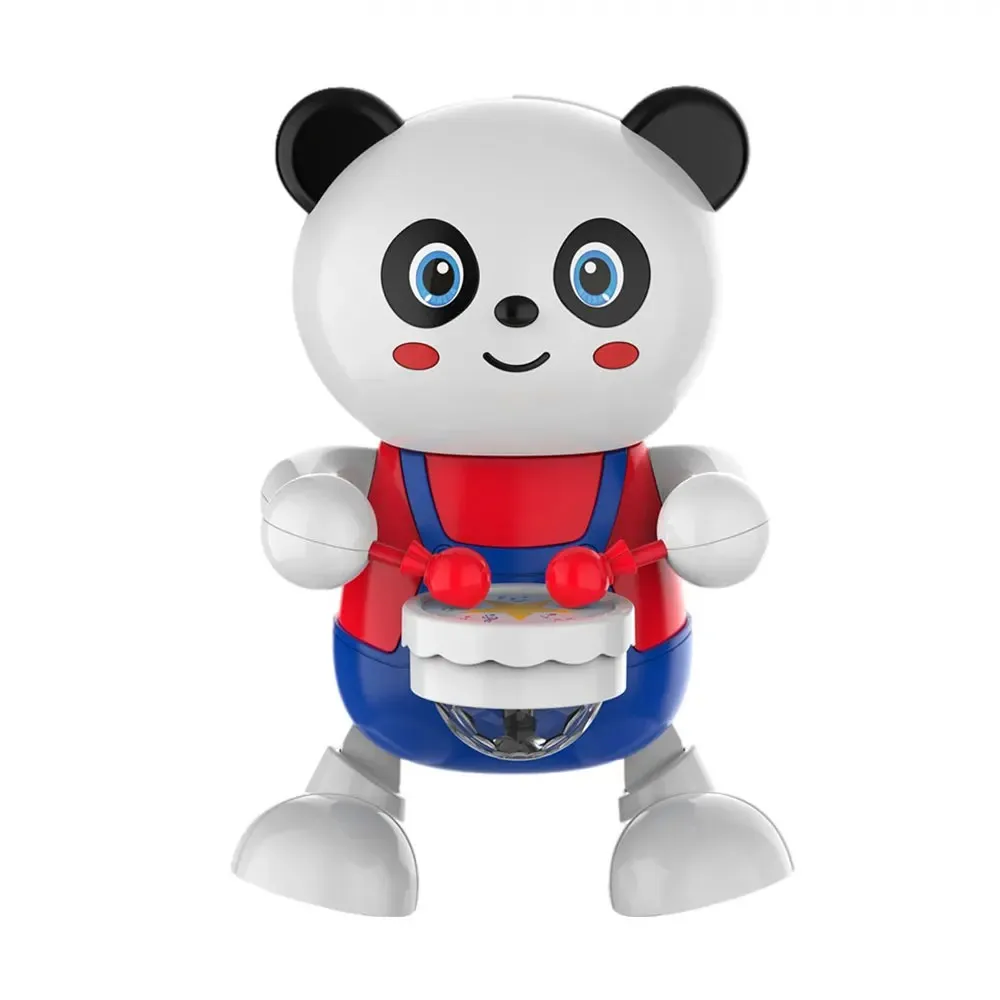 Montessori Baby Robot Panda Toys Electronic Pet With LED Light Walking Interactive Educational Toys for Boys Girls Birthday Gift