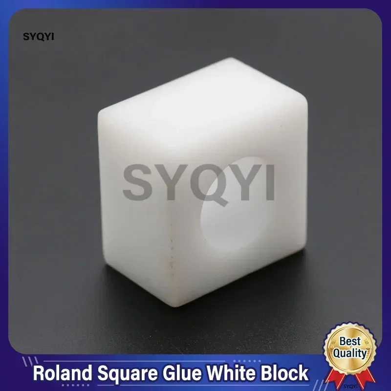 1 Piece  Roland Square Glue White Block 30*30mm 31*31mm Inner Hole:17mm Thick:20mm For Printing