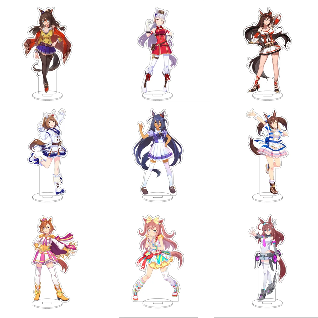 16CM Anime Game Pretty Derby Narita Brian Seiun Sky Agnes Digital Manhattan Cafe Cos Acrylfigur Ständer Ornamente Geschenke