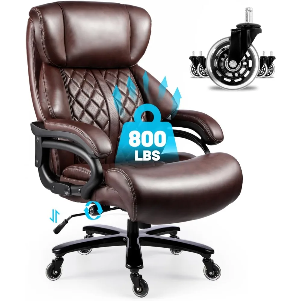 

800lbs Executive Chairs, Lazy boy Office Chairs with Adjustable Lumbar Support, Office Chair for Heavy People, Heavy Duty Office