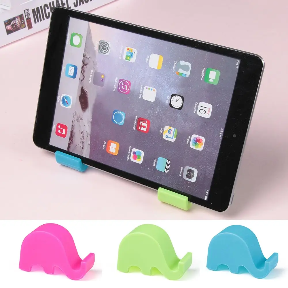 Cartoon Mini Elefant Telefon halter tragbare Kunststoff Desktop-Halterung Multifunktions-Tablet PC-Ständer Handy-Zubehör