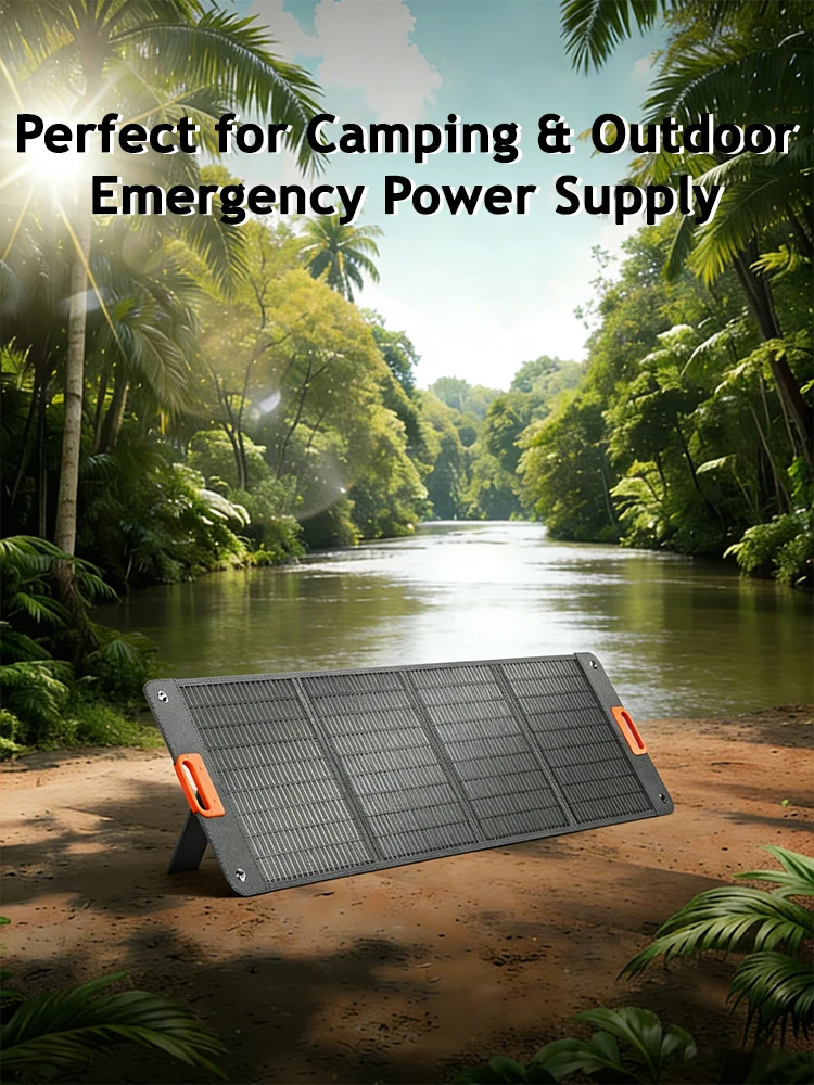 200W Faltbare Solarmodule 100W Zellen Tragbares Solar-Ladepanel Komplettset für Outdoor-Tourismus Camping Powerstation