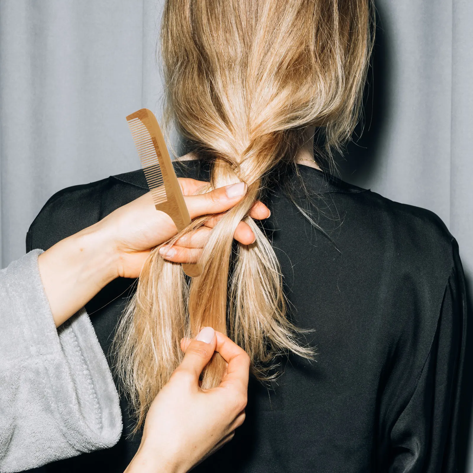 

3 Pcs Hairdressing Care Fine Portable Bamboo Combs Combs Toothed Portable Detangle Bamboo Barber Shop Styling Tools