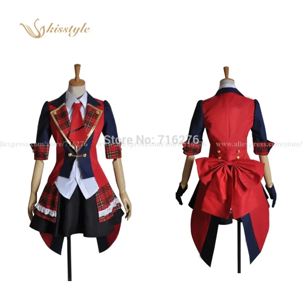 Kisstyle Fashion Anime AKB0048 Attack Group Yuki Kashiwagi Uniform Cosplay Costume Custom-Made