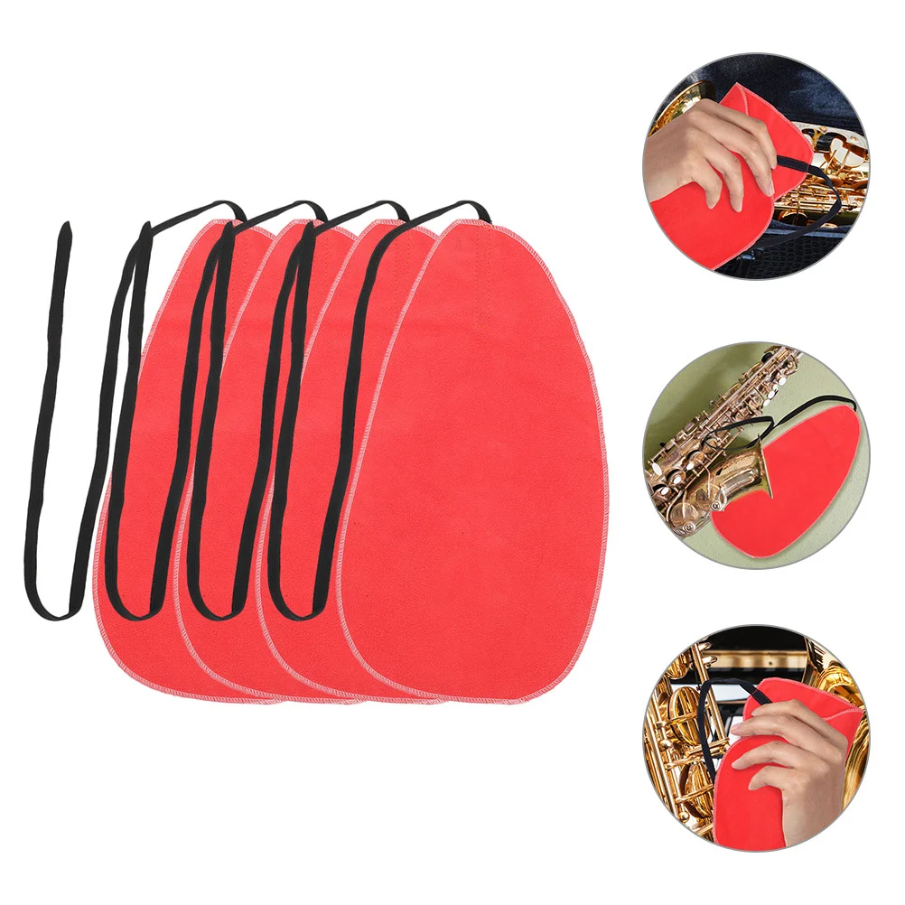 

4 pcs Music Instruments Cleaning Cloth For Flute Saxophone Clarinet Inner Tube Scratch-Free Oil Stain Remover Tool Accessory