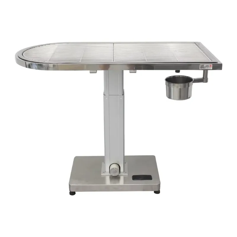 304 Stainless Steel Electric Lifting Veterinary Instrument Table Pet Treatment Surgical Platform for Animal Care and Supplies