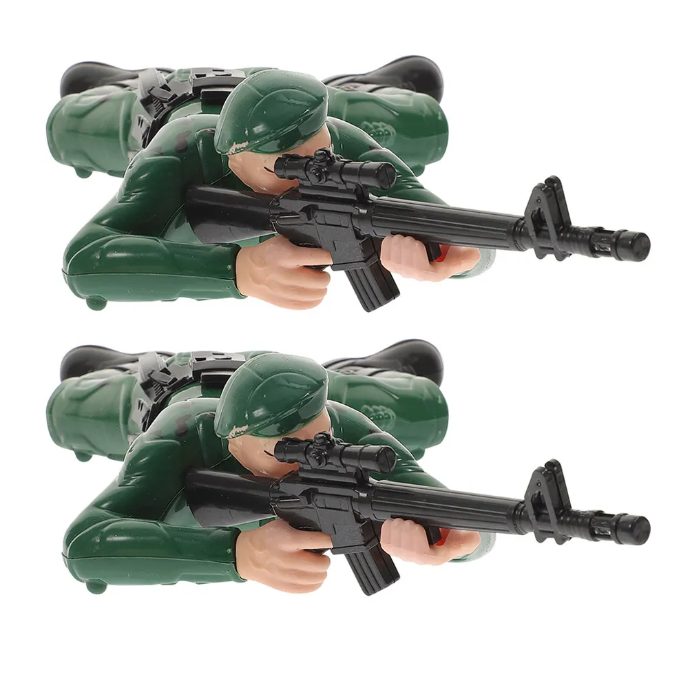 

2Pcs Electric Crawling Soldier Interactive Playtime Supports Coordination Creates Lasting Memories Distinctive Design