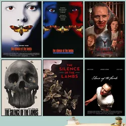 Movie The Silence of the Lambs Poster Art Self-adhesive Small Poster HD Quality Poster Wall Art Painting Study Wall Decoration