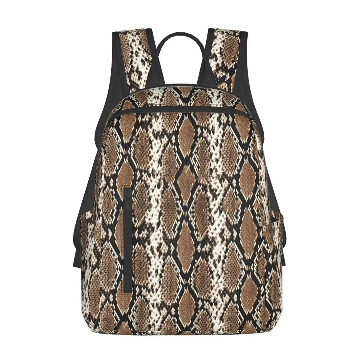 Python Skin, Snake Pattern Backpack Daypack Large Capacity Boys Girls BookBag School Bag Shoulder Bags for Men Women