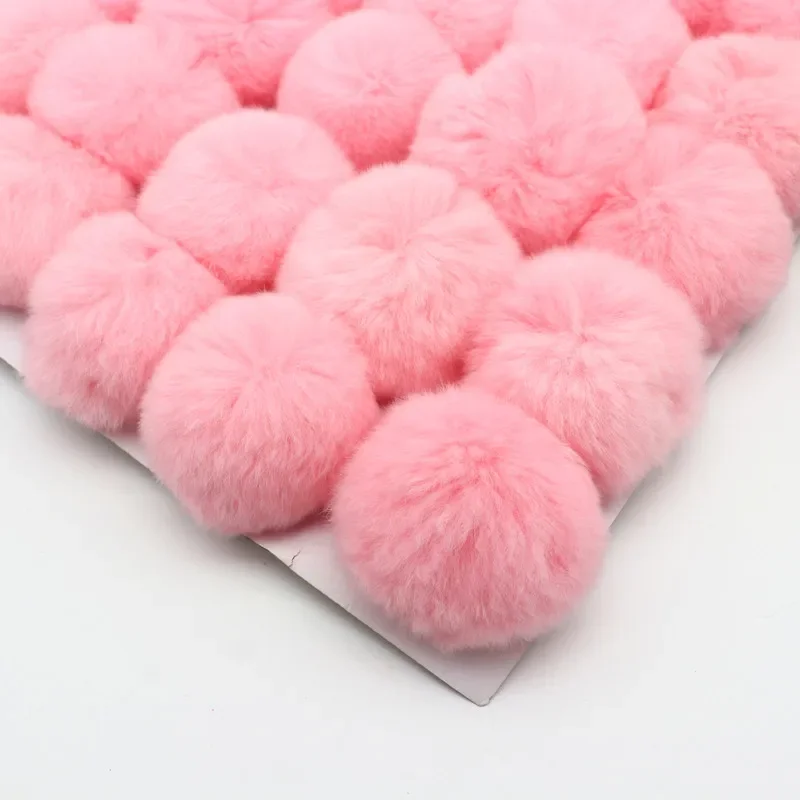 25pcs 6cm 8cm Pompom Soft Pompones Faux Fur Pom Poms DIY Kids Toys Wedding Decor Pompon Felt Ball Sewing Craft Supplies