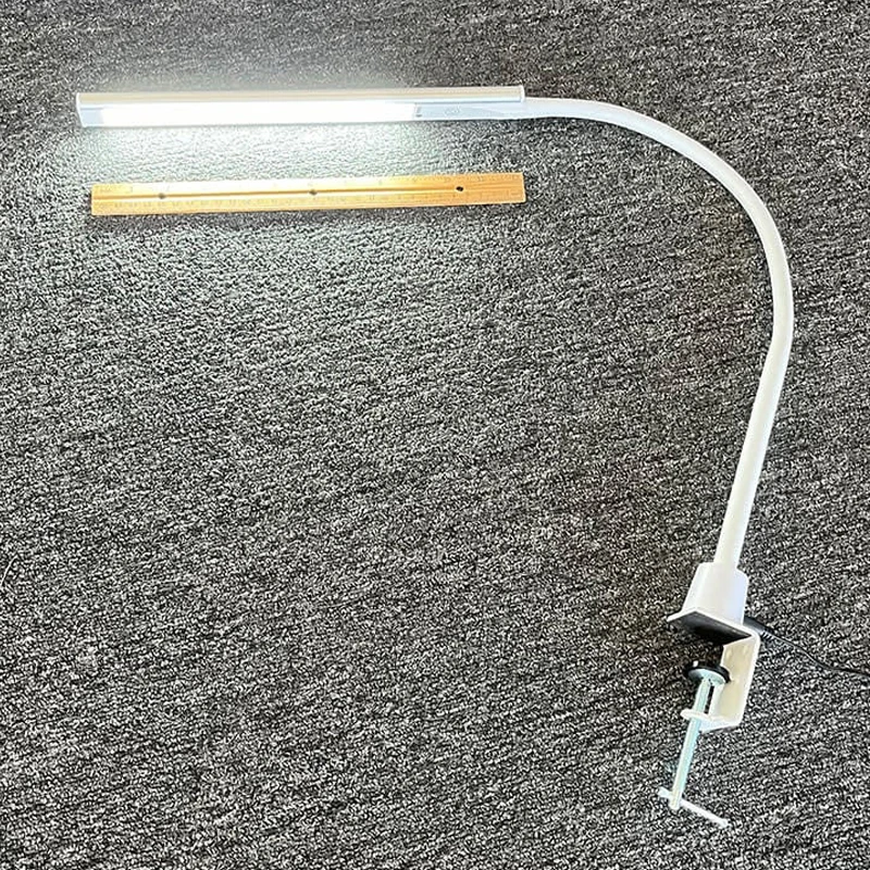 

Durston Professional LED Jeweler's Lamp Dimmable 3-Level 5000K White Light 360° Flexible Goose Neck Eye Care Desk Light