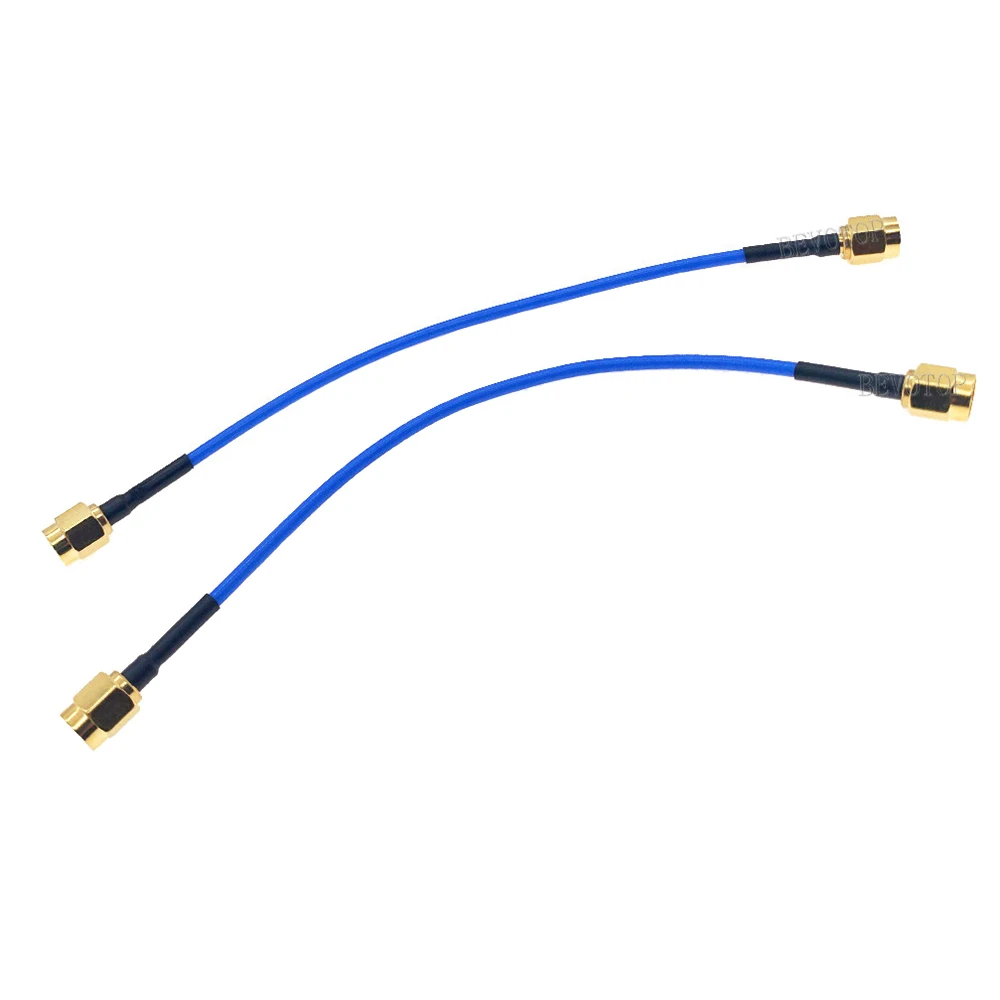 1Pcs RG-405 SMA Male to RP SMA/SMA Male Connector Blue Semi-Flexible 086 RG405 50ohm RF Coaxial Cable