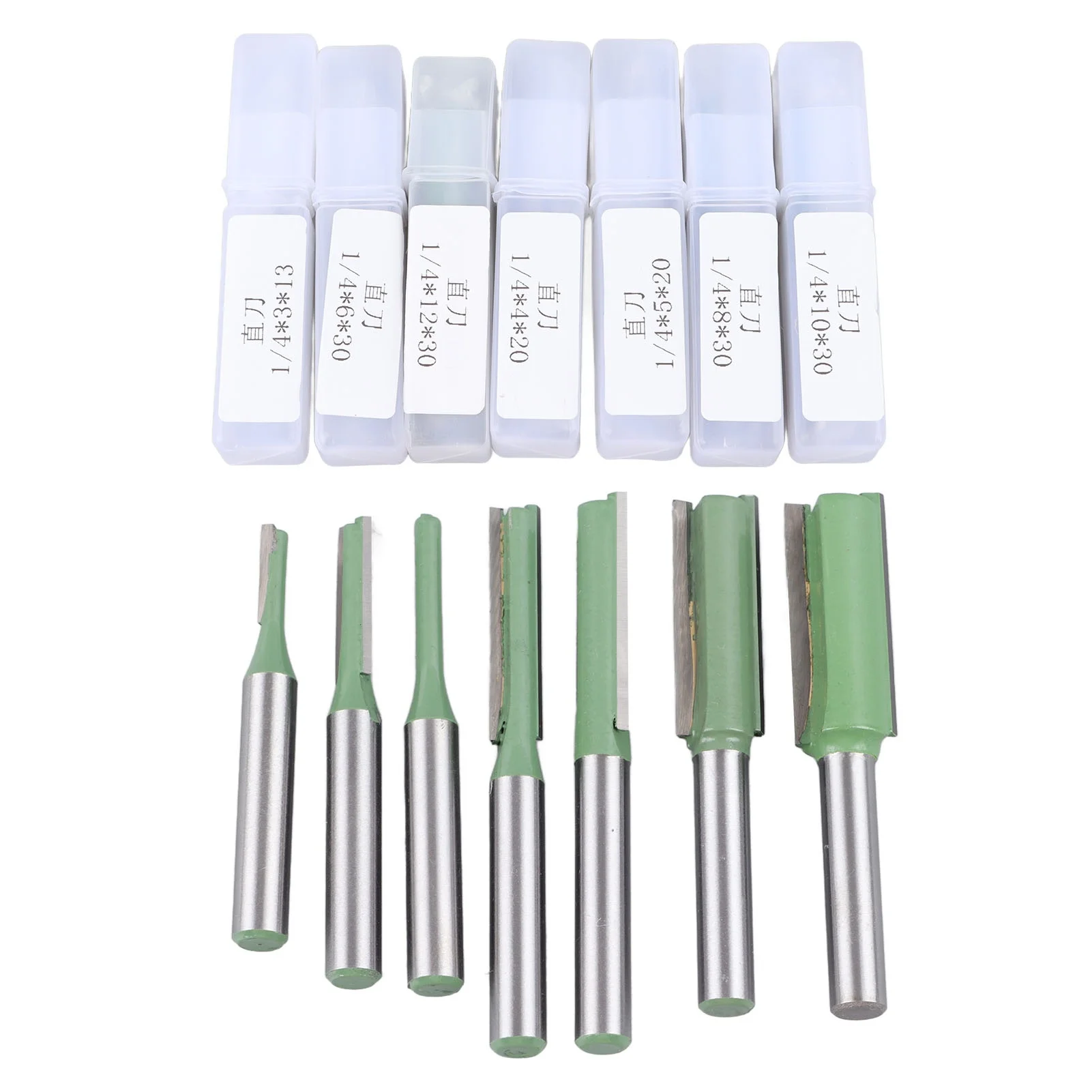 

7PCS Milling Cutter Set Woodworking Flush Trim Router Bit Set Slotting Milling Cutters Set with 1/4inch Shank
