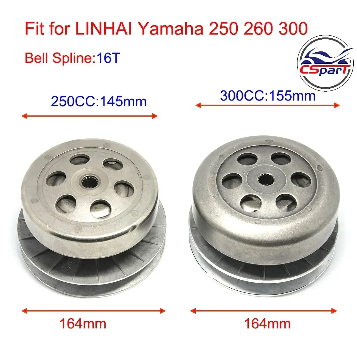 Rear Driven Variator Clutch Assembly Secondary CLUTCH ASSY for LINHAI 250 260 300 YP Yamaha MAJESTY   LH LH300