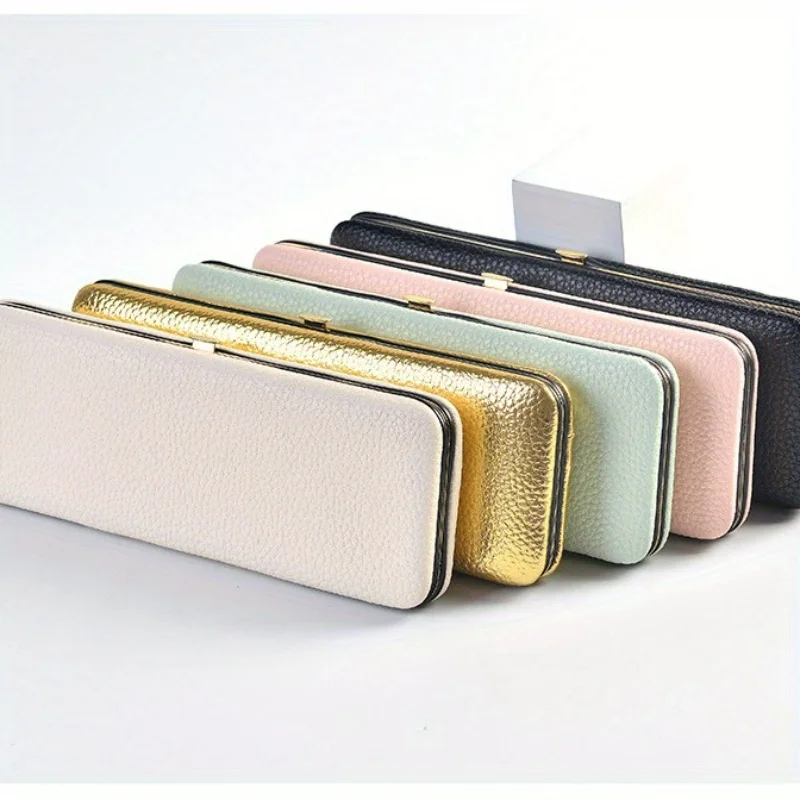 Organizer per pinzette per ciglia da donna, borsa per pinzette per extension ciglia, custodia individuale per pinzette, pennello per trucco