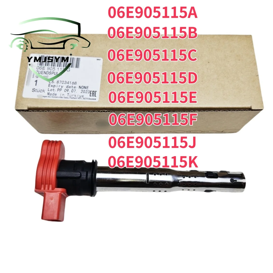 06E905115G Ignition Coil Suitable for VW,Jetta,Golf,Passat,Tiguan,CC,Audi A3-8 TT Q3 5 R8 06E905115F ABCDEJ Brand New Original