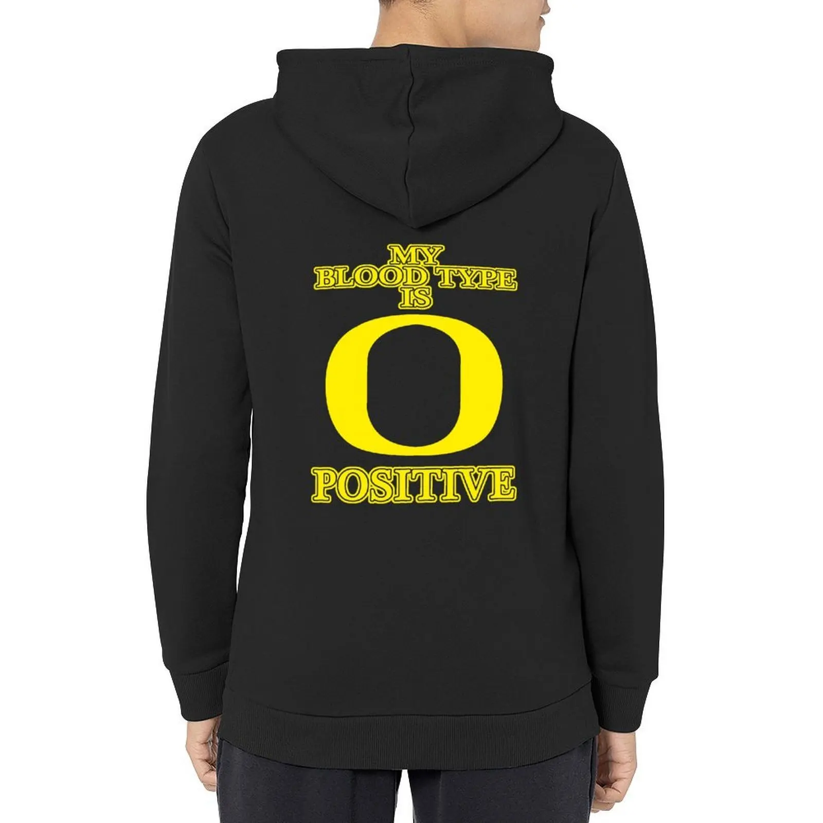 

MY BLOOD TYPE IS O POSITIVE Hoodie hooded shirt anime clothes men wear aesthetic clothing new in hoodies & sweat-shirt