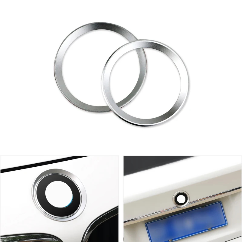 Chrome Car Logo Ring Hood Trunk Emblem 82mm Badge Cover for BMW 3 4 Series 320Li 328LI 316 M3 M4 Decorative Sticker