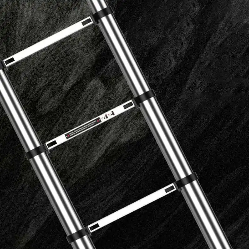 

Multi-functional Telescopic Ladders Lifting Engineering Aluminum Alloy Ladder Portable Stainless Steel Straight Ladder with Hook