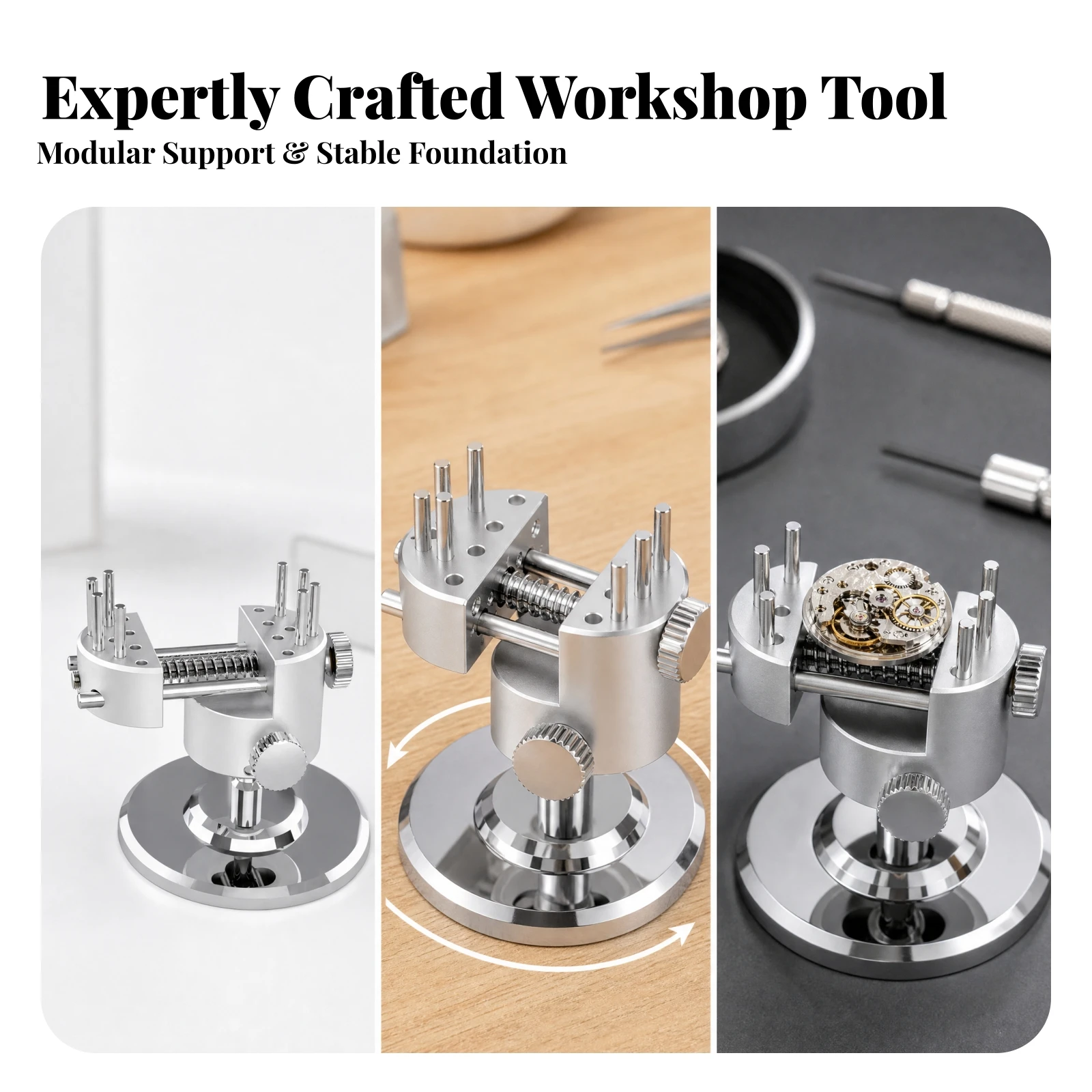 Tool Screw-Driven Model Making Vise Clamp Industrial Strength for DIY Hobbyists, Miniature Assembly, Engraving