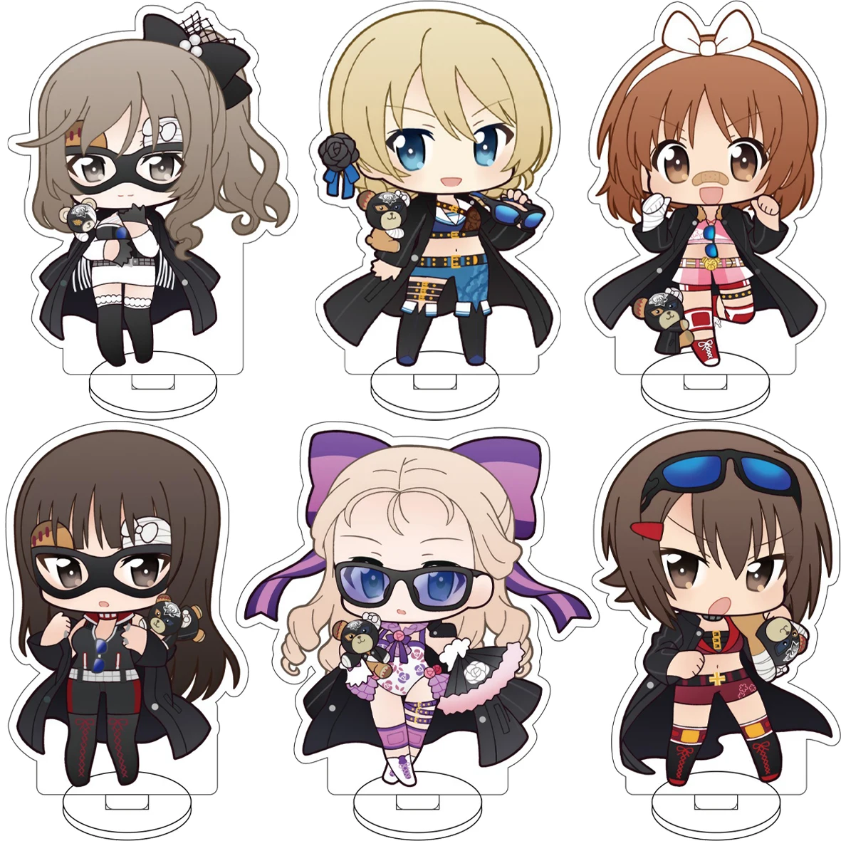 

10CM Anime ‌GIRLS und PANZER Cos Nishizumi Miho Takebe Saori Isuzu Hana Arisu Shimada Figure Acrylic Stand Cute Gifts Ornaments