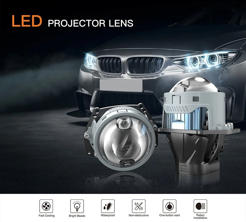 Auto lens double headlights high power suitable for automotive products