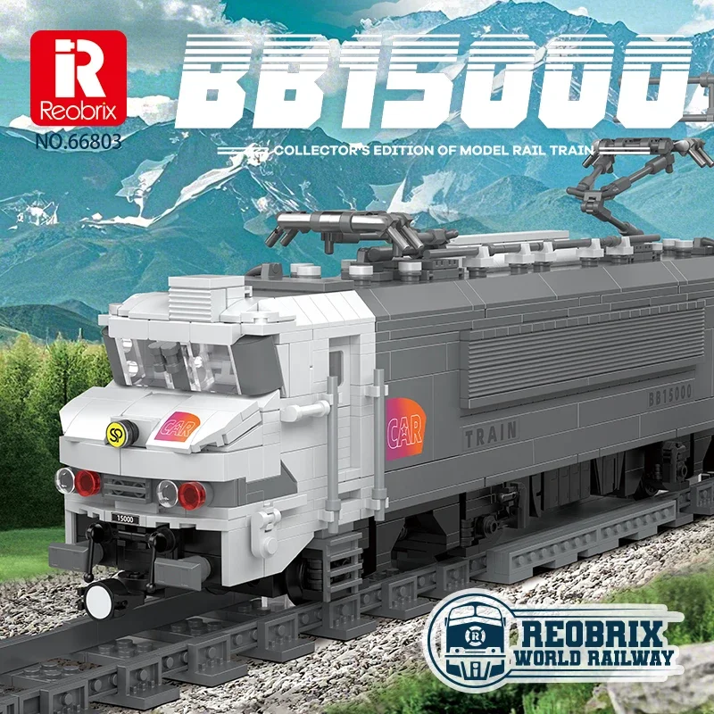 

2053 шт. 66803 MOC BB15000 основная линия электрический локомотив поезд строительные блоки кирпичи сборка моделей игрушки подарок на день рождения для детей
