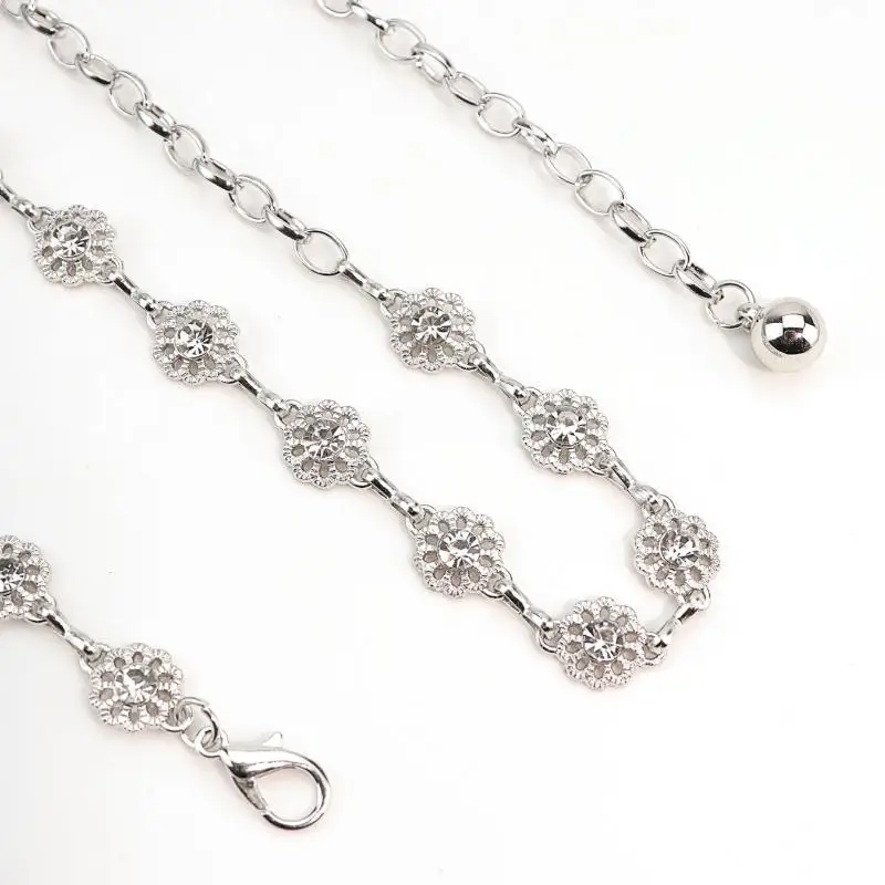 ~Fashion Metal Pearl Flower Waist Chain For Women Exquisite Gold Geometric Hollow Belly Chain Jewelry Gifts