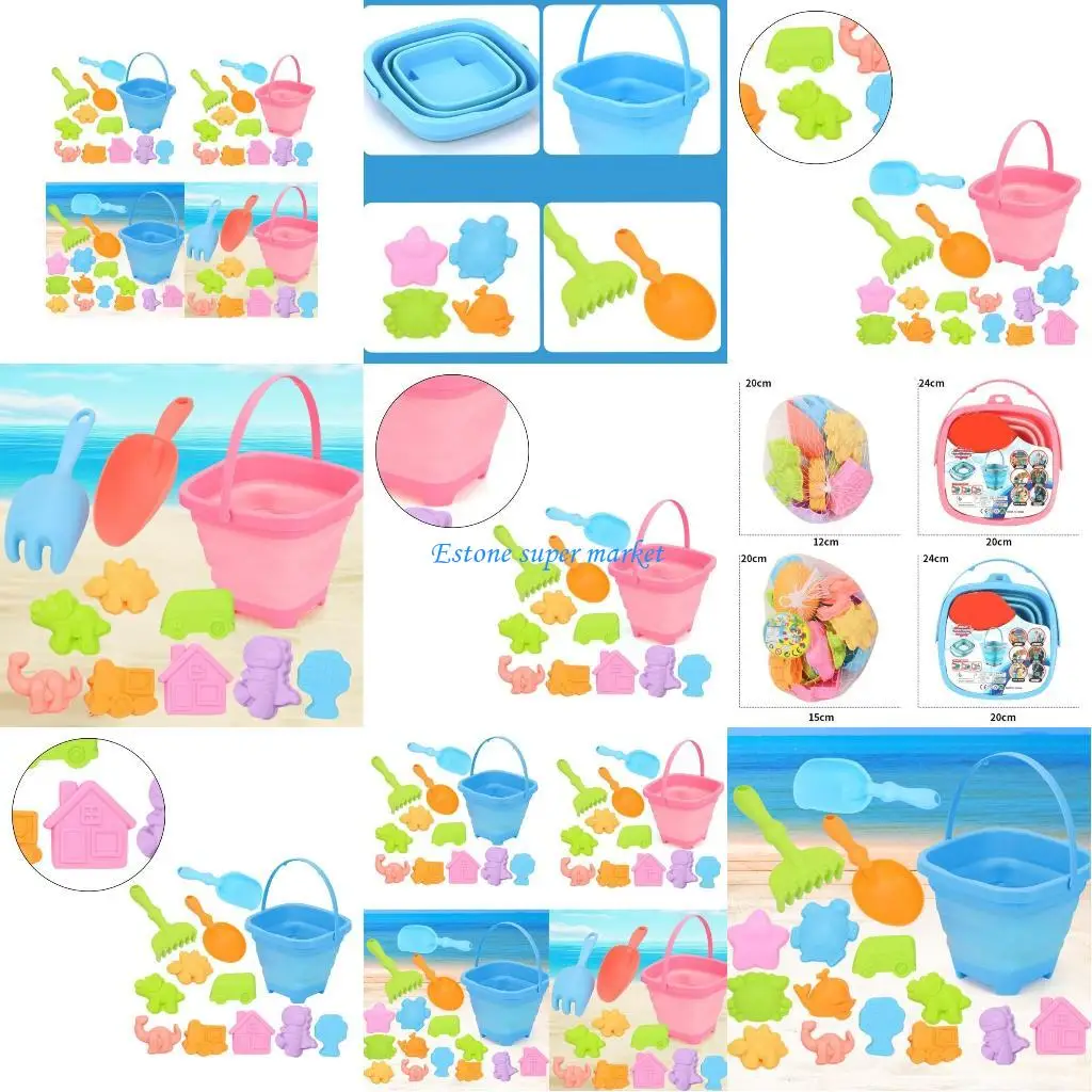 

090B Beach Castle Toy Sand Sculpting Mold Child Seaside Gift Outdoor Sand Bucket Toy