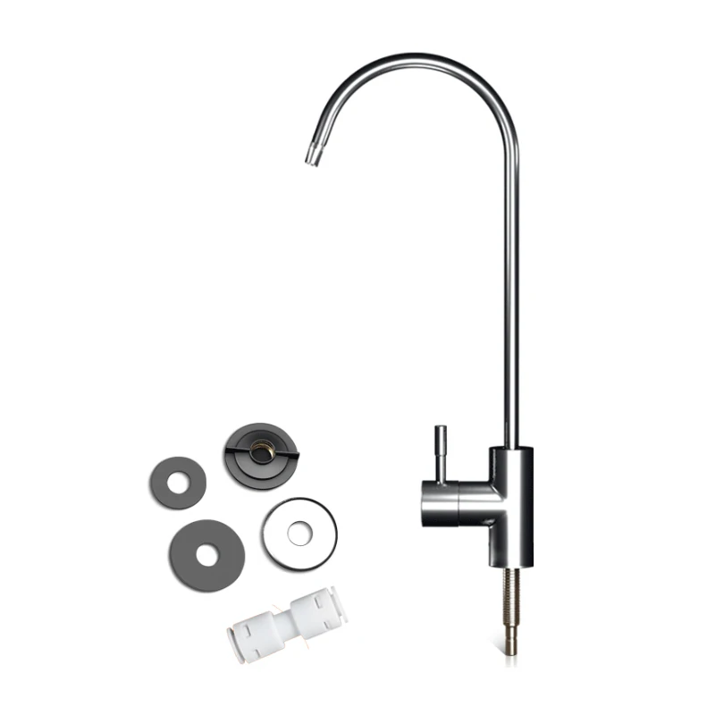 

Kitchen Water Faucet 1/4 Inch Connect Hose Reverse Osmosis Filters Parts Purifier Direct Drinking Tap