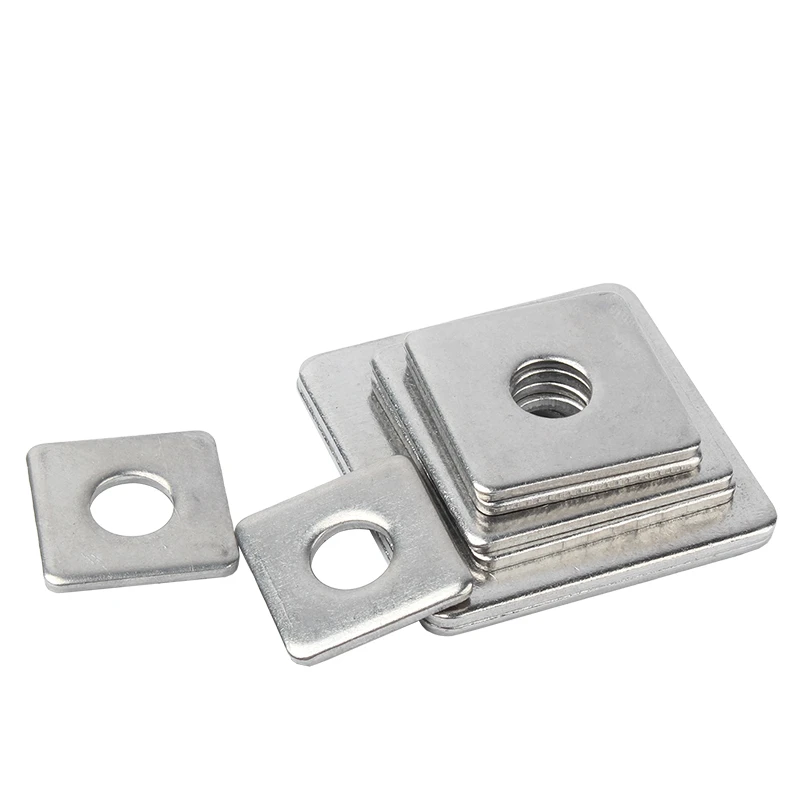 Square Flat Washer M3 M4 M5 M6 M8 M10 M12 M14 M16 304 Stainless Steel High-Quality Square Flat Washer