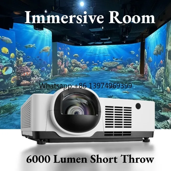 SMX 6000 Lumen 3LCD Laser Short Throw Projector WUXGA 360-Degree Projection Indoor Immersive Floor/Wall Interaction Manual