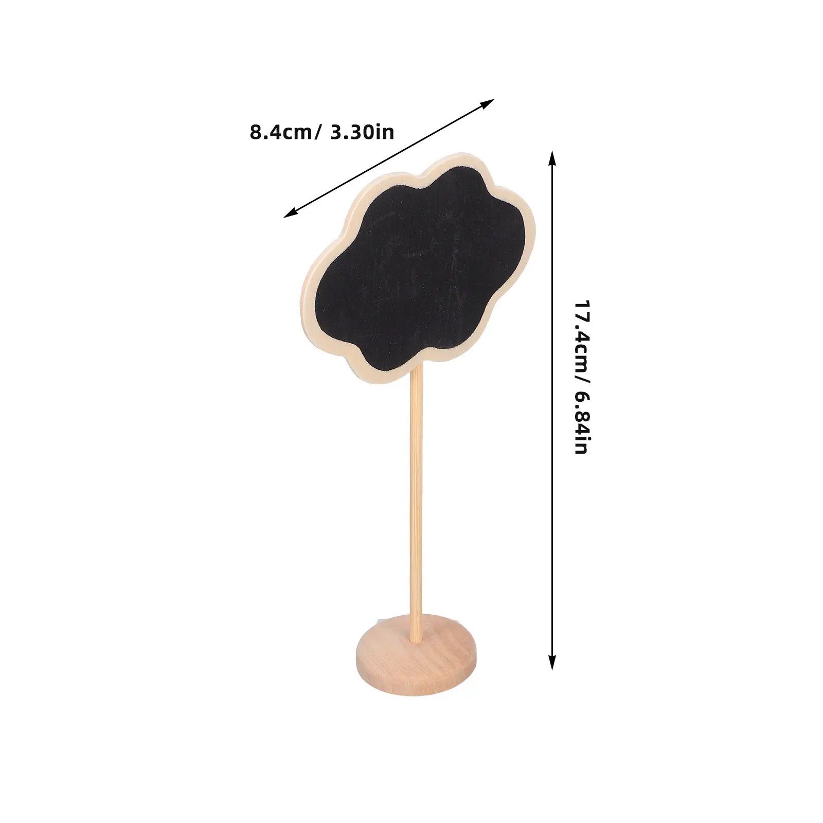 20Pcs Mini Chalkboard Signs Compact Wooden Frame Standing Memo Board for Food Labels Table Numbers Daily Reminders Buffet