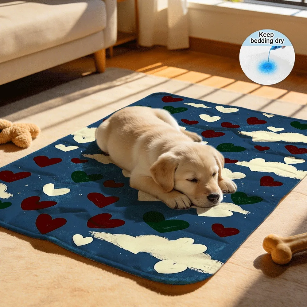 Spread love across the vast blue sky Washable Reusable Puppy Pads Ultra Absorbent for Heavy Flow