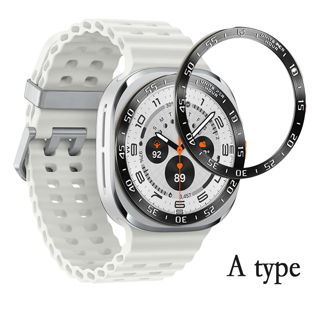 For Samsung Galaxy Watch Ultra Metal Bezel Ring Watch Bezel Styling Frame Case Cover Protection Watch Decorations image 2